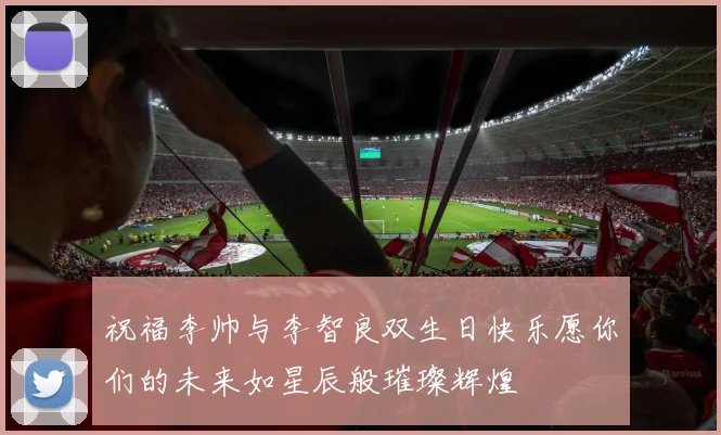 祝福李帅与李智良双生日快乐愿你们的未来如星辰般璀璨辉煌